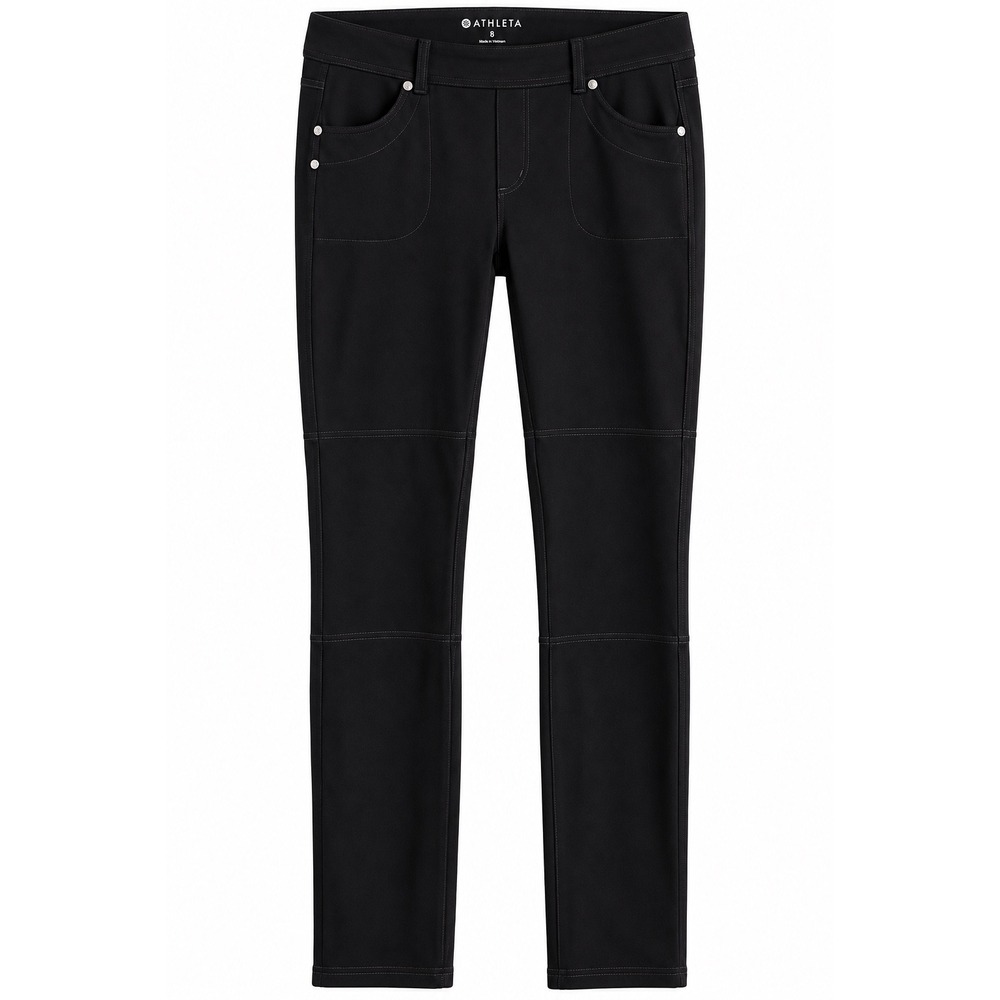 NWT Athleta Bettona Jeggings Large Petite Black Stretch Yoga Pants MSRP $79